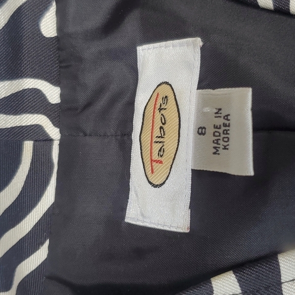 Talbot Zebra jacket 8 silk and poly like new lined Career - Picture 2 of 4
